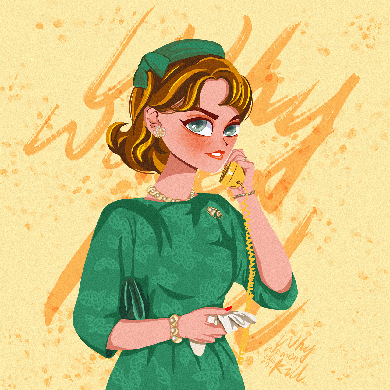 致命女人主角插画