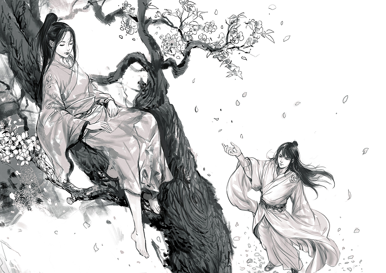 古风插画一组（图ZMTEyMjAxOTc2） - 商业插画 - 站酷设计师董绍华原创素材 - 站酷ZCOOL