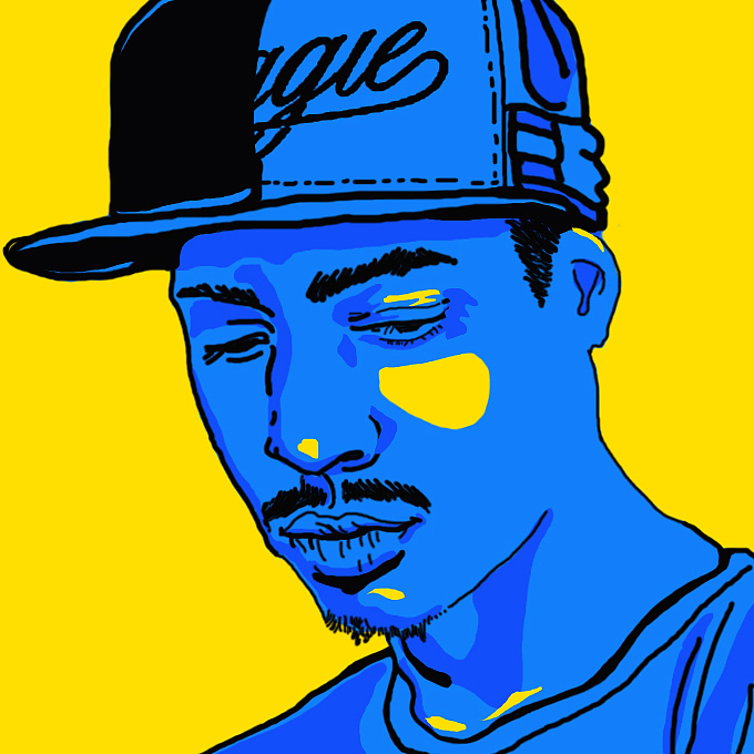 欧美朋克人头画