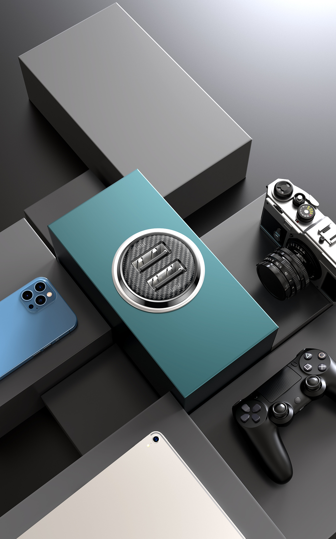 keyshot渲染-数码产品渲染