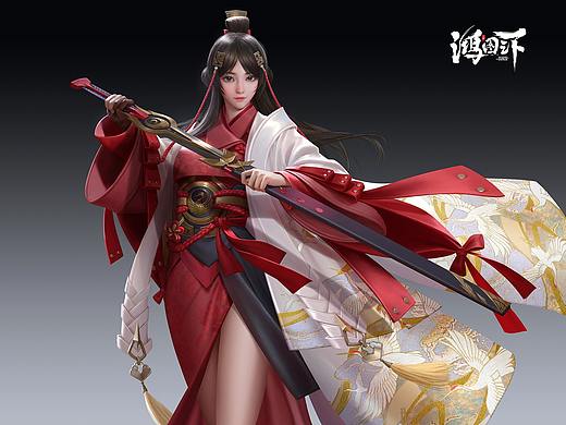 为游戏《鸿图之下》绘制的角色插图