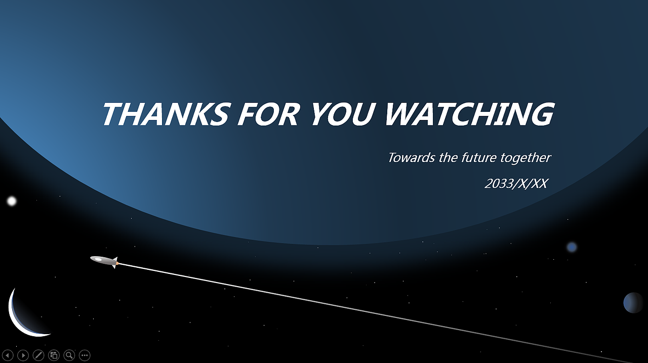 宇宙插画风PPT练习