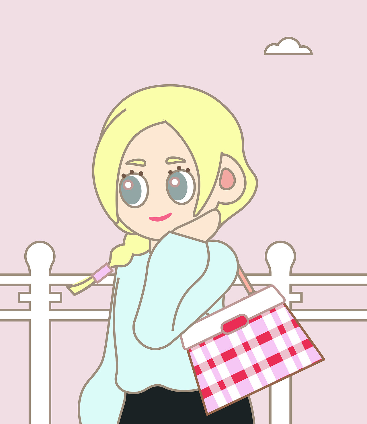 DotLash女孩 头像插画|小动画