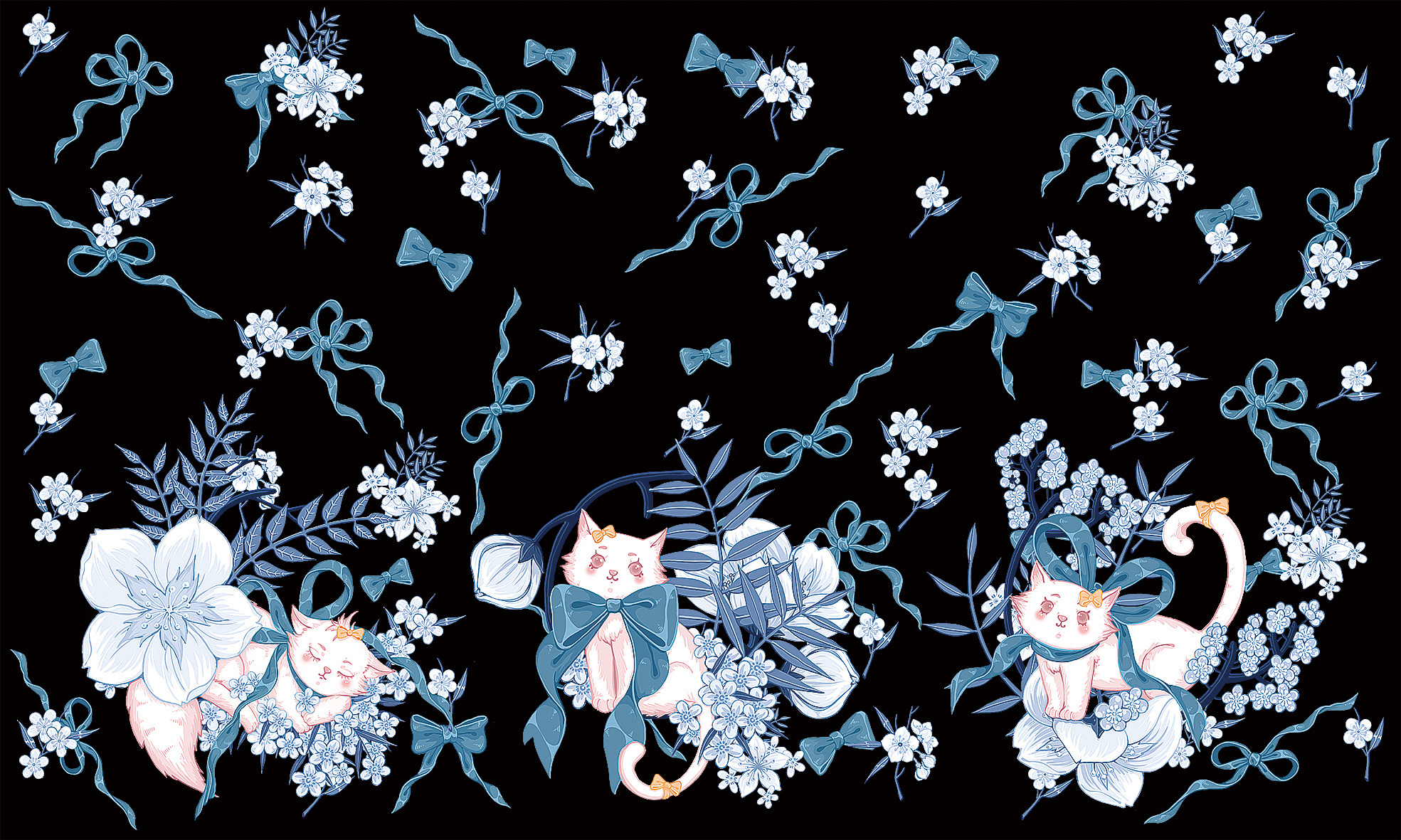 《咕噜猫》lolita柄图