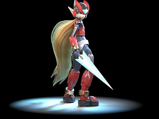 zbrush maya 练习 洛克人zero