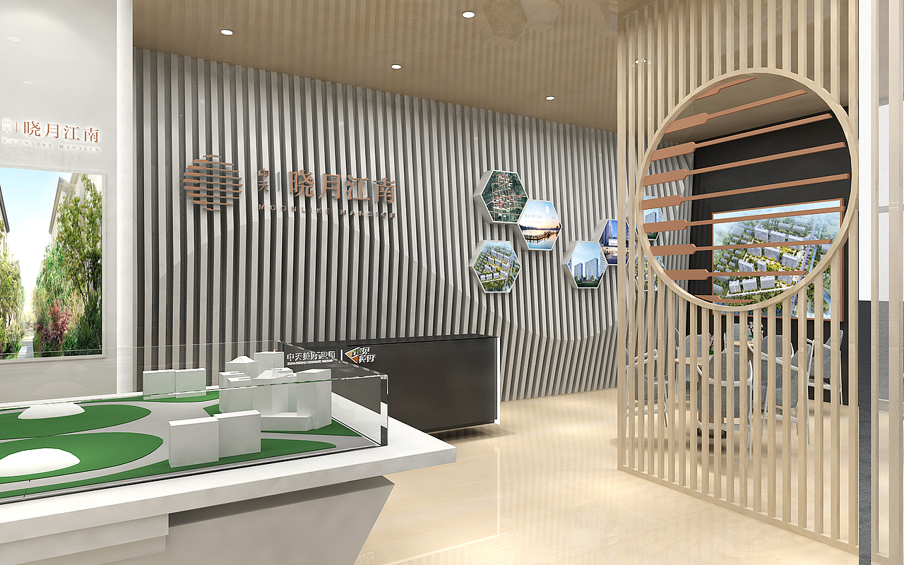 中天晓月江南室外地产展厅效果图设计3D效果图设计（图ZMjAzNTg3MTA4） - 其他三维 - 站酷设计师艺汇设计原创素材 - 站酷ZCOOL