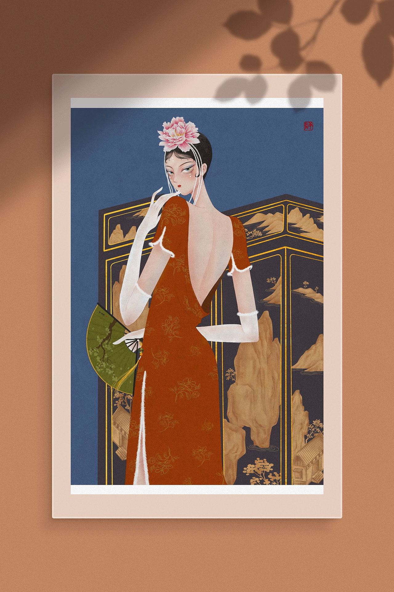 《叹红颜》|新中式时尚国风人物插画