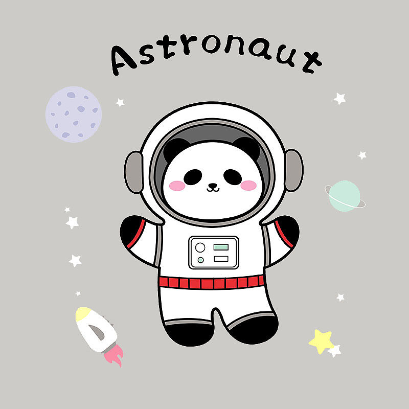 卡通设计之动物宇航员