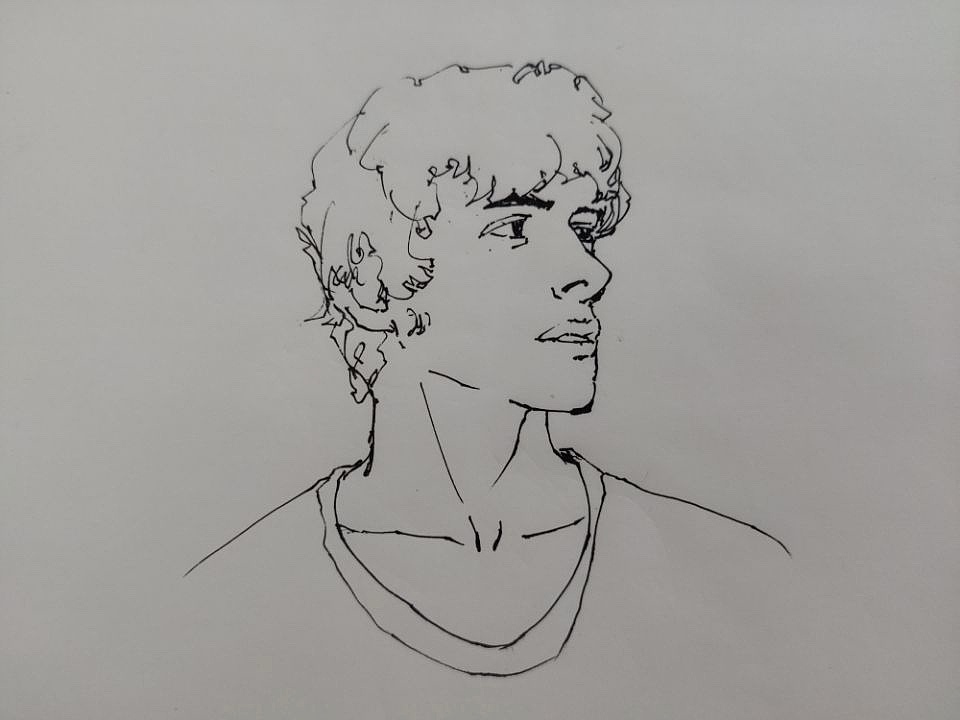 钢笔速写  人物