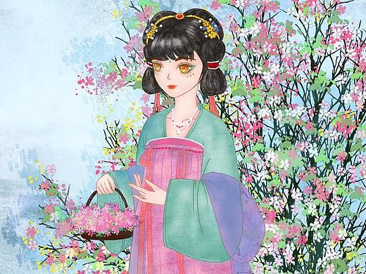 折枝花满衣