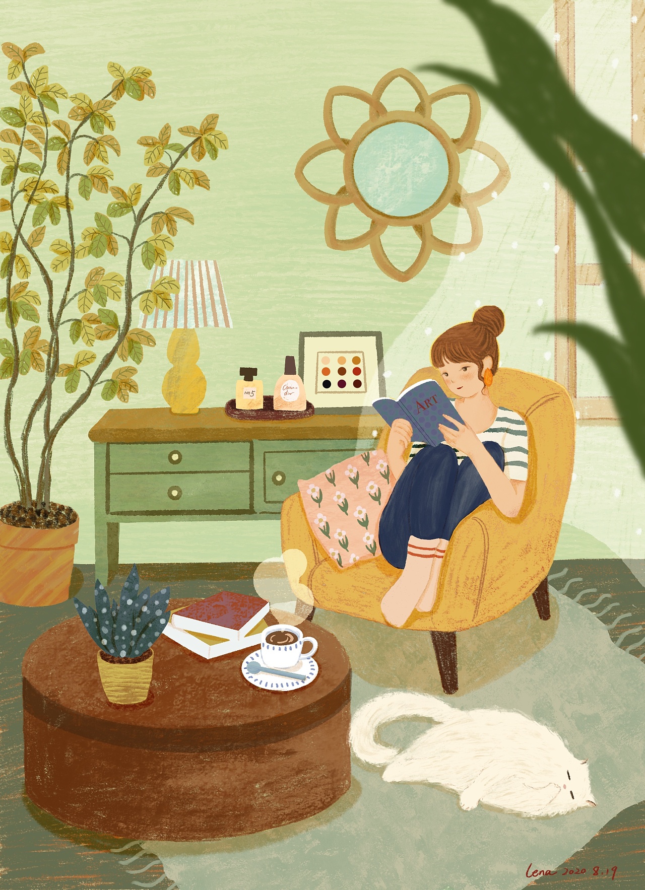 少女午后的静谧时光