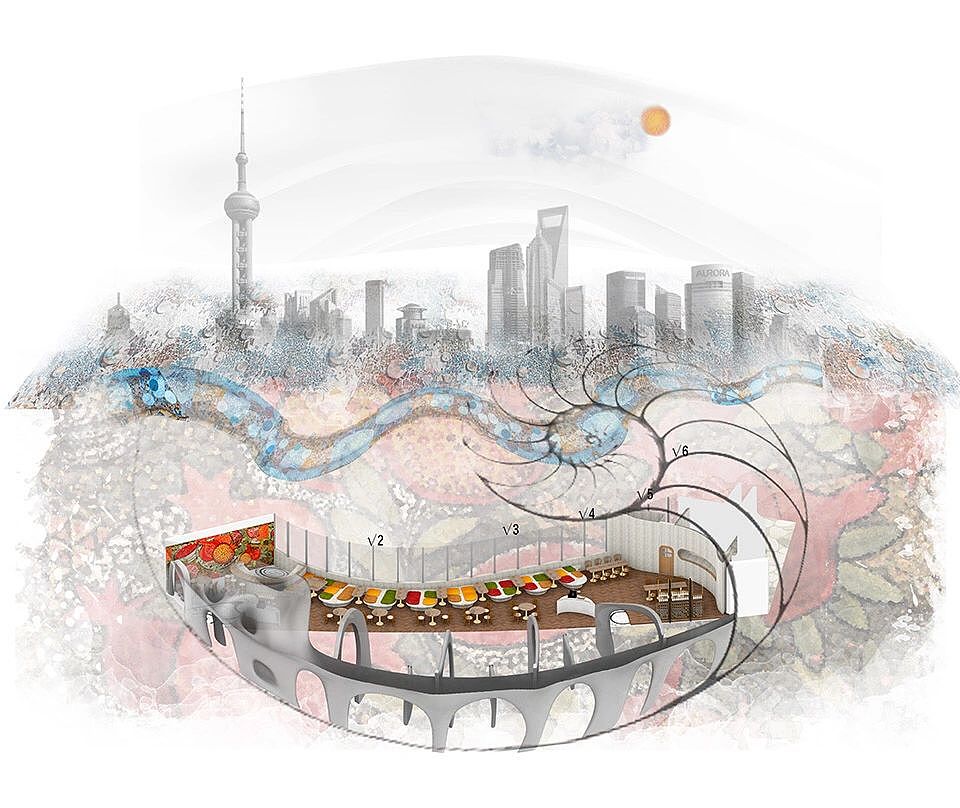 魔都北外滩西班牙美食| 螺旋状、洞穴风餐厅