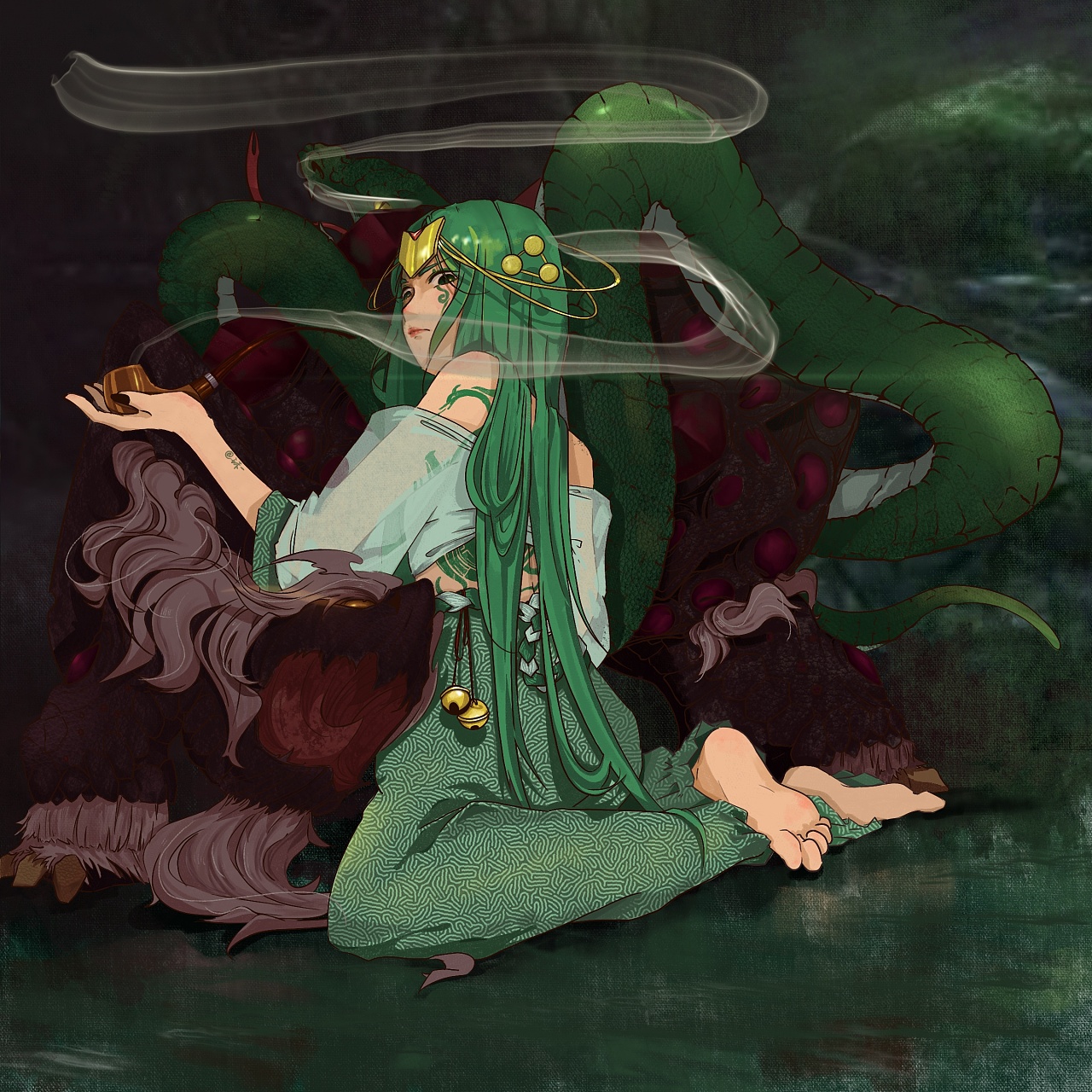 合集 四方神象|插画|概念设定|是王禾一 - 原创作品 - 站酷 (zcool)