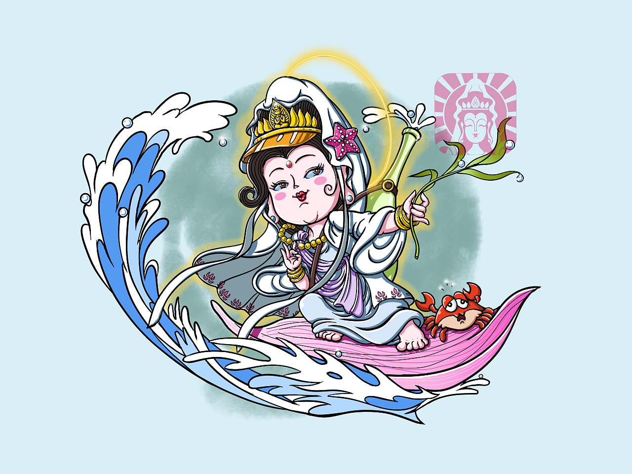 动感观音之二|插画|概念设定|风再起09 - 原创作品 - 站酷 (zcool)