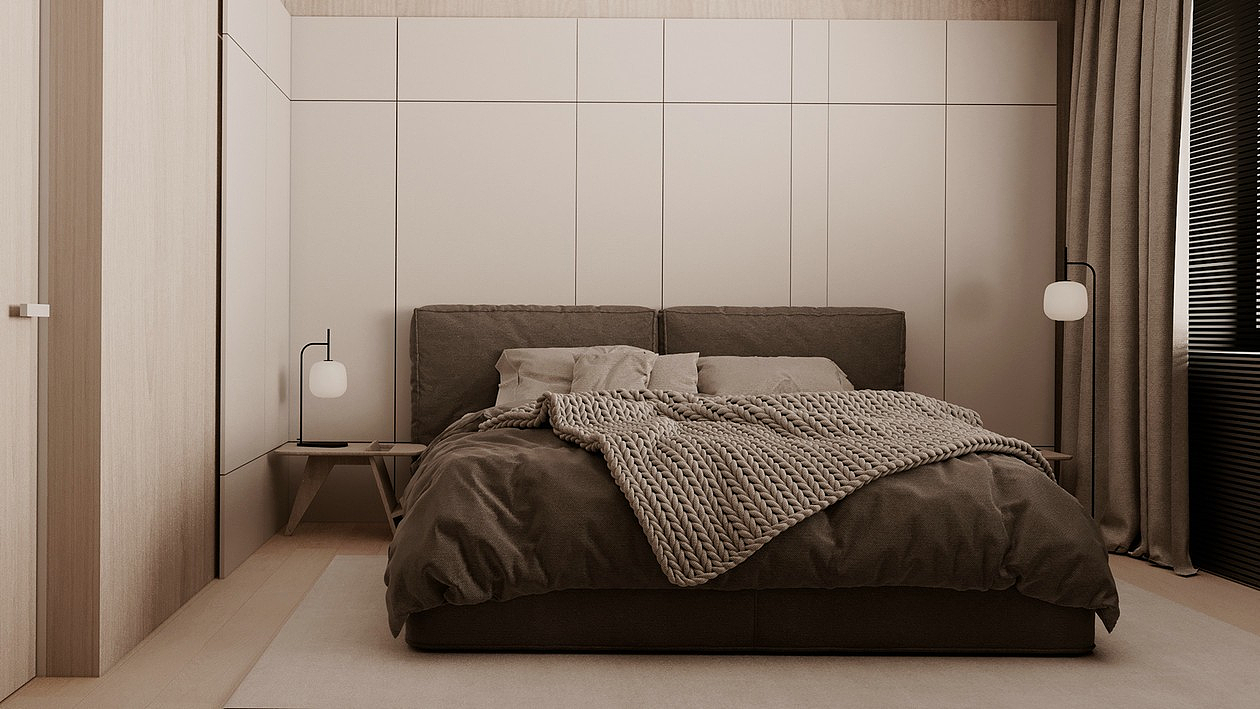 中性色系公寓设计 超有设计感!