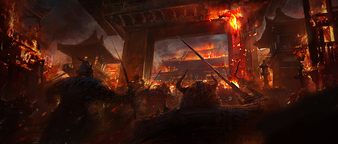 《宫廷晚宴》《街景》《红魔攻城》影视气氛图（图ZMTgxODM3MDg4） - 设定/分镜 - 站酷设计师深夜工作室原创素材 - 站酷ZCOOL