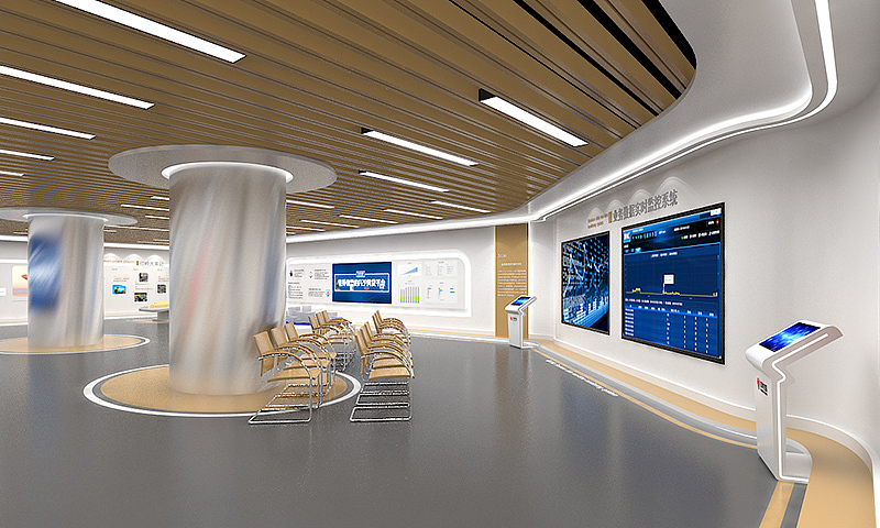 企业展厅 3D效果图设计