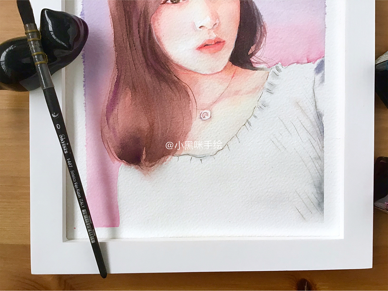 【客单】漂亮的小姐姐（图ZMTU1MDU1NDcy） - 绘画 - 站酷设计师小黑咪原创素材 - 站酷ZCOOL