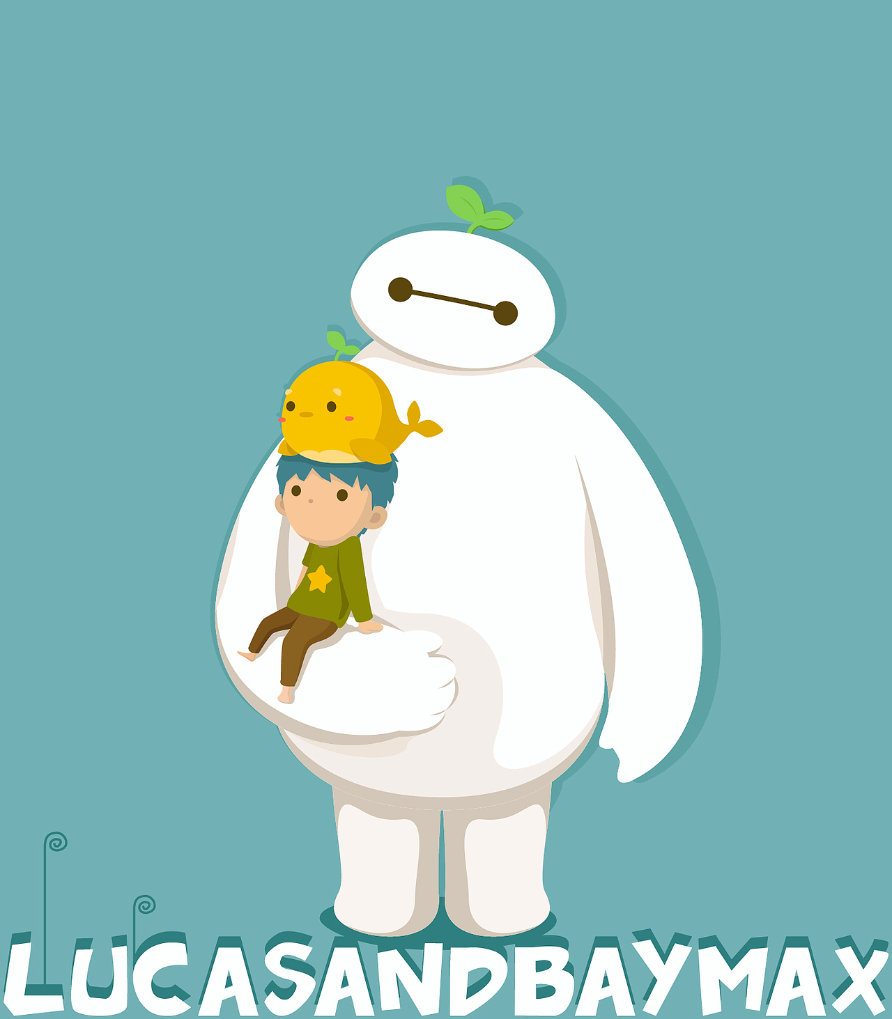 @-Lucas and Baymax-@（图ZMjUxMzc4MDg=） - 商业插画 - 站酷设计师疯蚂蚱原创素材 - 站酷ZCOOL