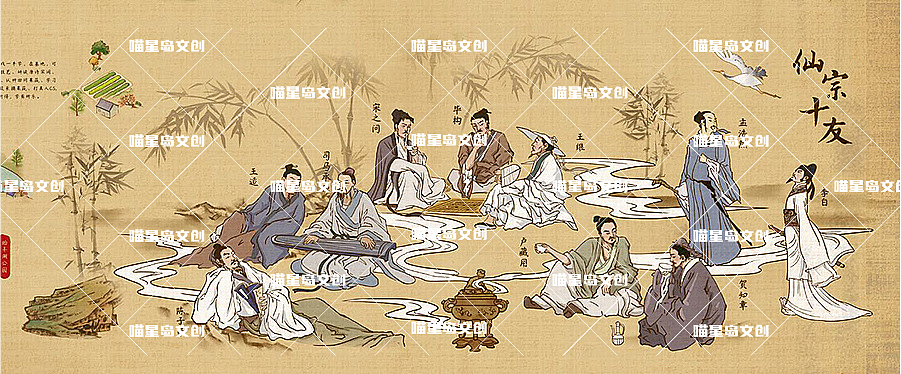 一张很火也又没火起来的手绘地图（图ZMjQ5NTIxMTAw） - 商业插画 - 站酷设计师喵星岛文创原创素材 - 站酷ZCOOL