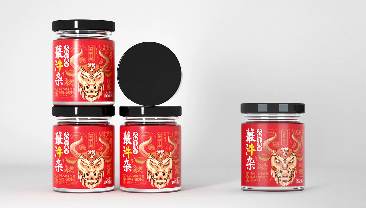 食品包装 米粉包装 牛杂包装 酱料包装（图ZMTUzMjEyMDA0） - 包装 - 站酷设计师OYE品牌设计原创素材 - 站酷ZCOOL