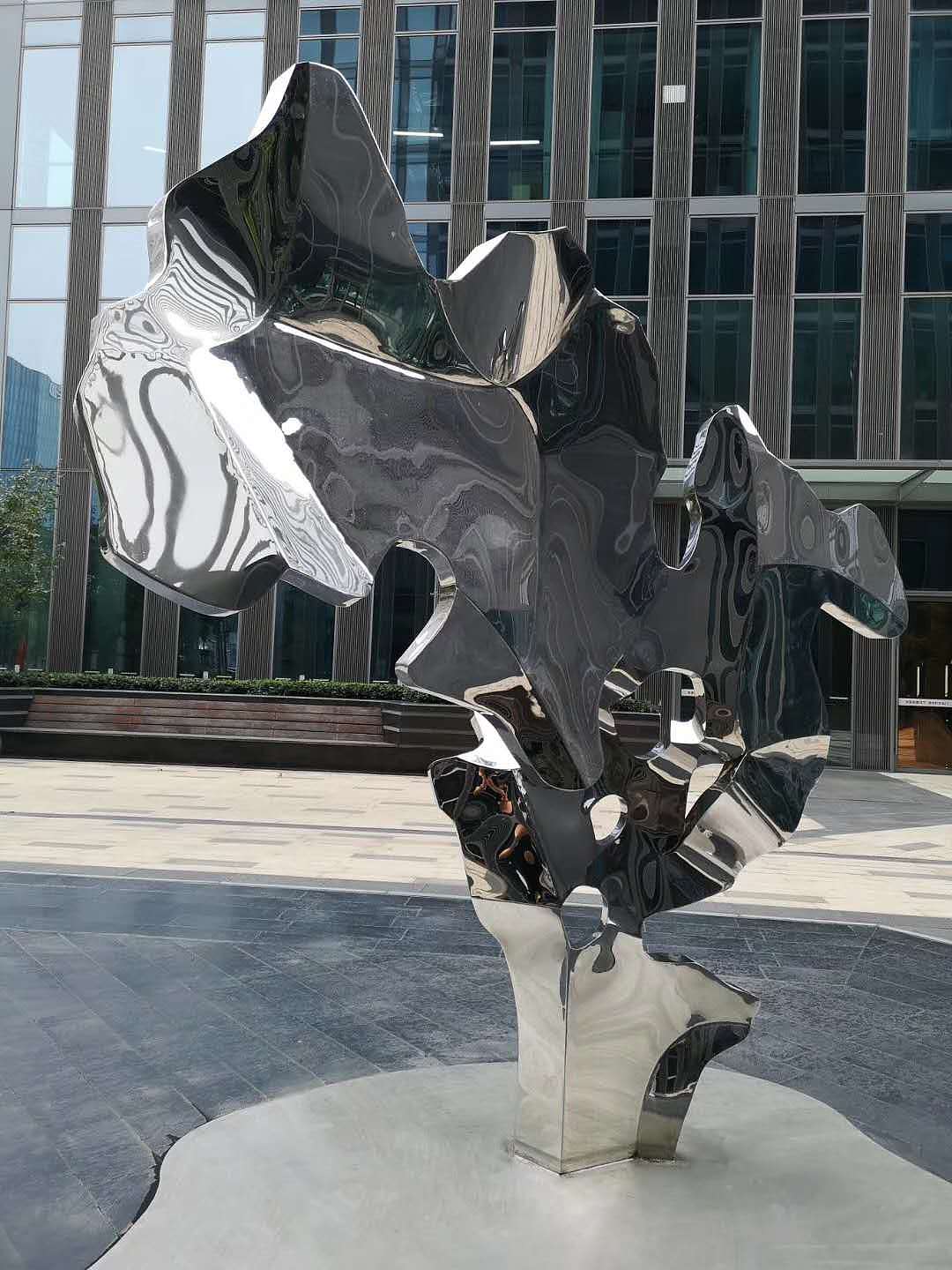 大型不锈钢创意异形雕塑 户外园林广场景观装饰摆件
