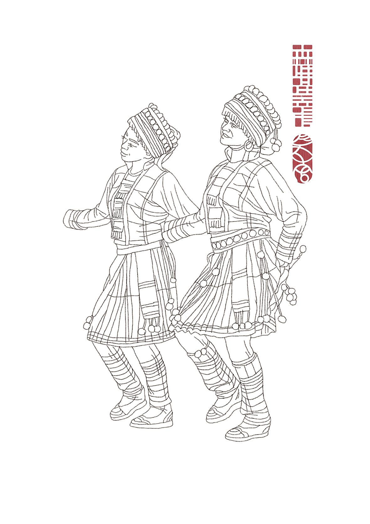 昆明《春城晚报》一组民族插画绘制(图ZOTE1ODc4MjA=) - 商业插画 - 站酷设计师森特笑虎原创素材 - 站酷ZCOOL