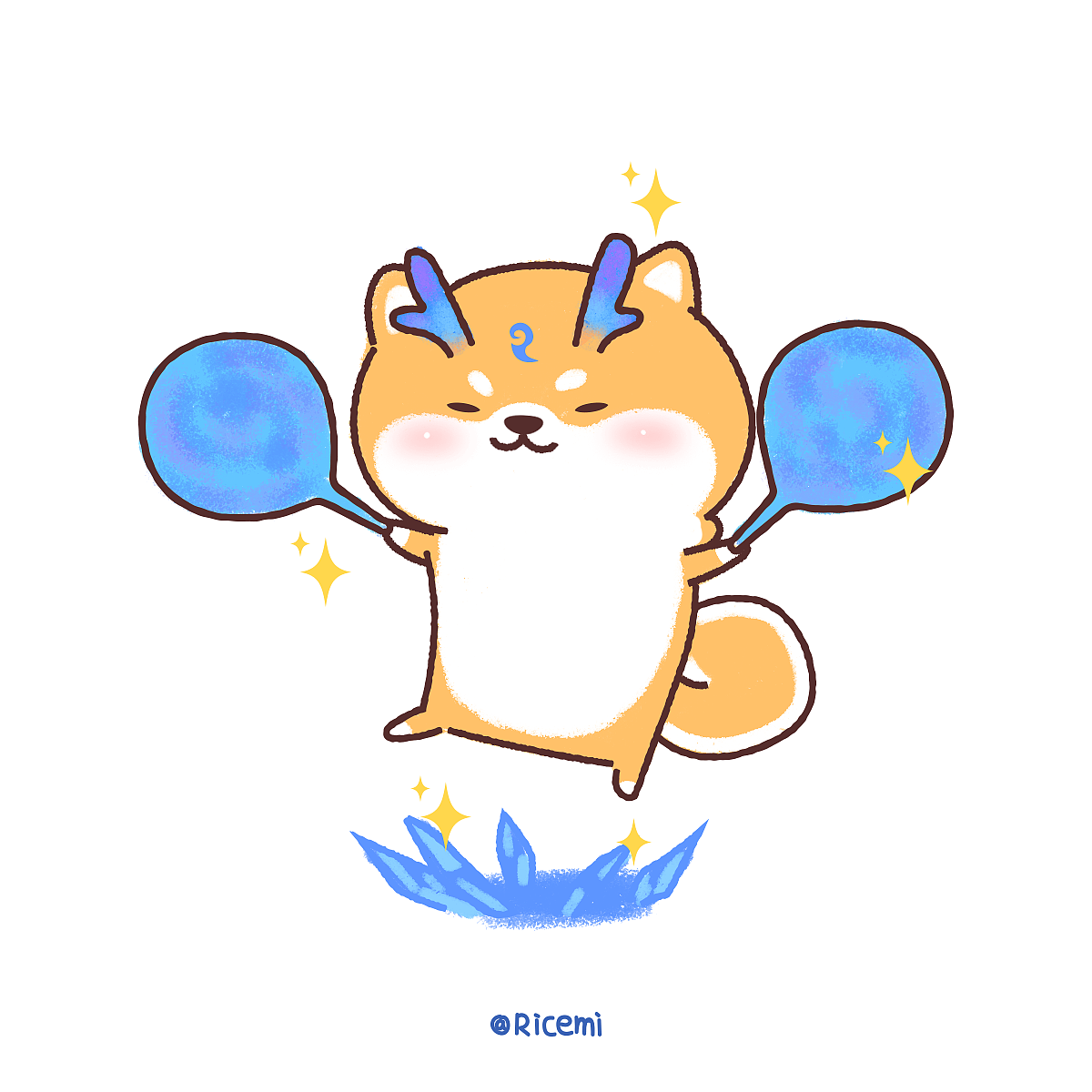 收货今日份可爱柴柴（图ZMTg3NDc4ODEy） - 商业插画 - 站酷设计师Ricemi_Wu原创素材 - 站酷ZCOOL