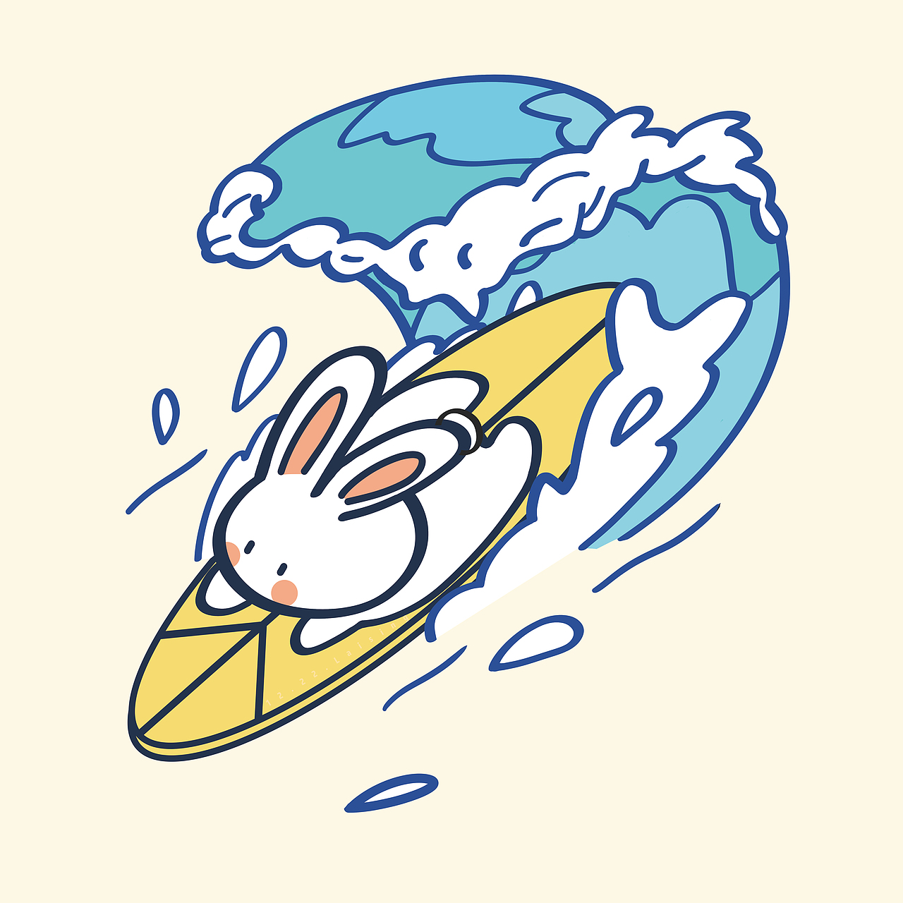 小兔系列2（圖ZMjM4NzYzNDA4） - 新銳潮流插畫 - 站酷設(shè)計(jì)師Laising_原創(chuàng)素材 - 站酷ZCOOL