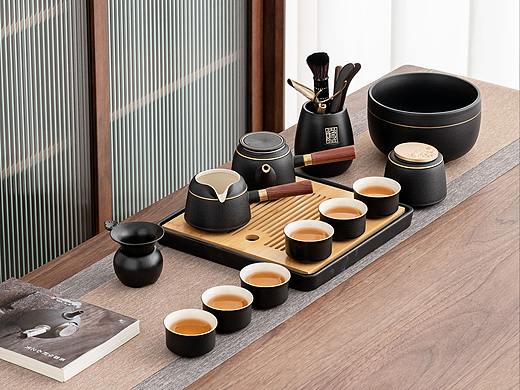 陶瓷茶具套装/功夫茶具套装/茶叶/粗陶/电商拍摄摄影