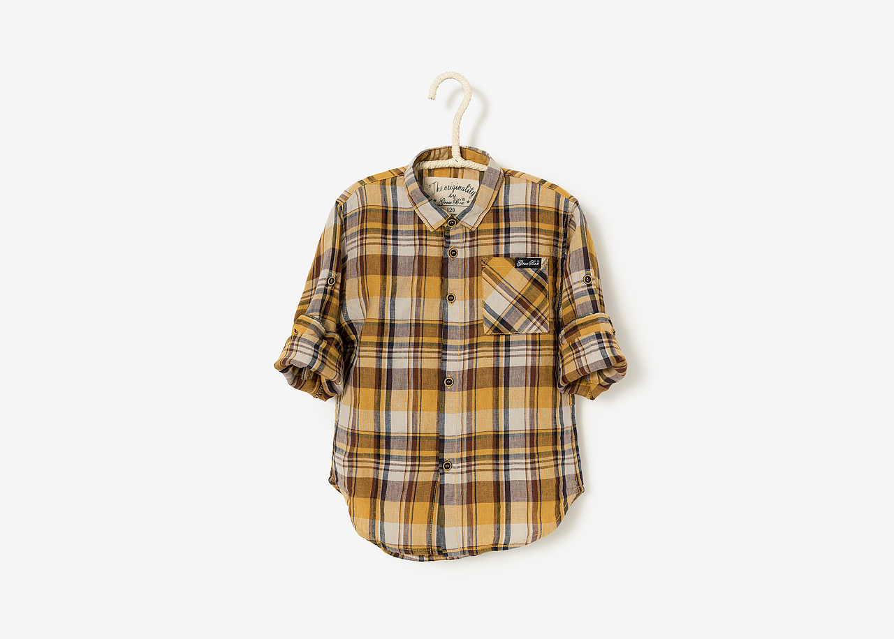 方格衬衫童装衣服服装白底静物产品拍摄图（图ZMTg4MDM5MTcy） - 产品摄影 - 站酷设计师杭州摄影师祥子原创素材 - 站酷ZCOOL