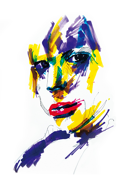 不同风格的插画