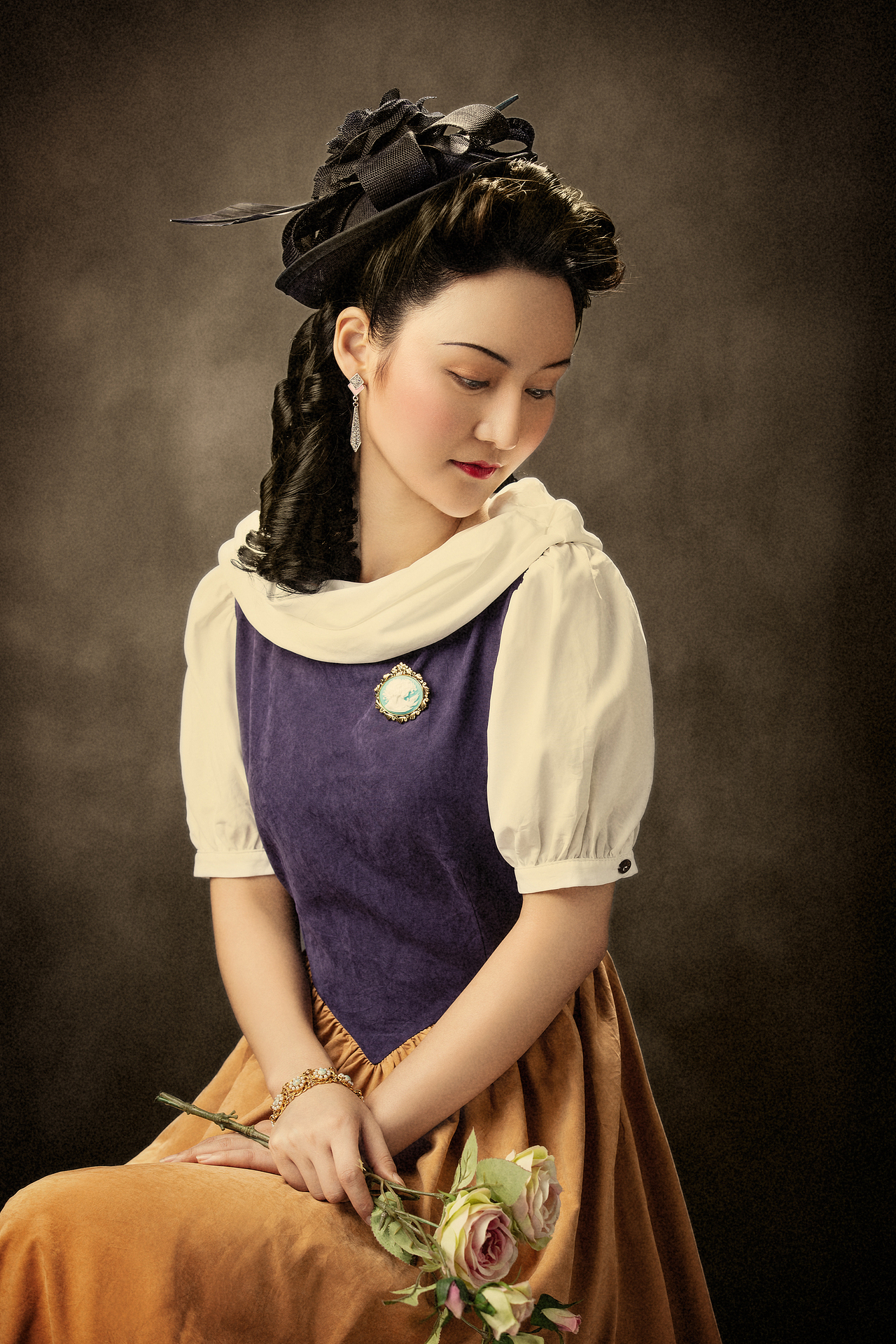 民国贵族名媛-古着小礼服