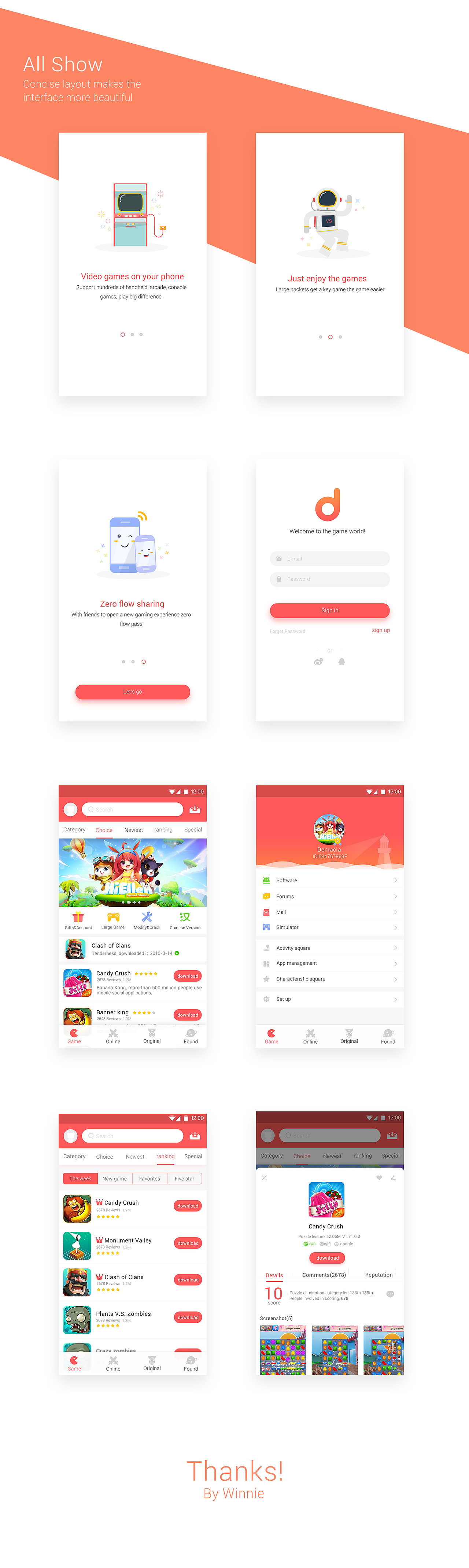 当乐游戏中心（重设计英文版）（图ZNDYzMTczMDg=） - APP界面 - 站酷设计师GEGEGEGE1原创素材 - 站酷ZCOOL