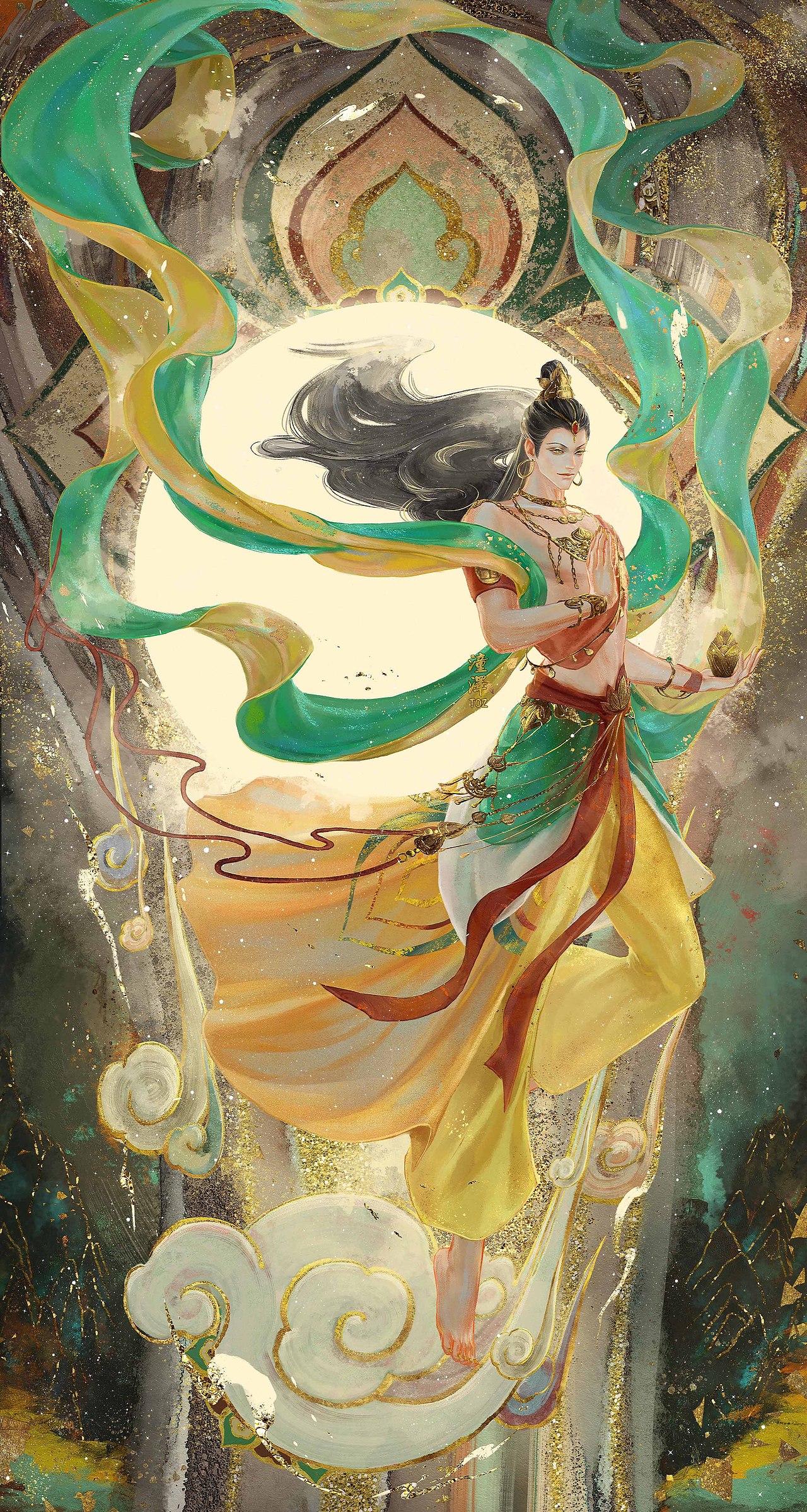 敦煌飞天系列 | 第2集（图ZMzA4NDEyMjA0） - 创作习作 - 站酷设计师潼泽TOZ原创素材 - 站酷ZCOOL