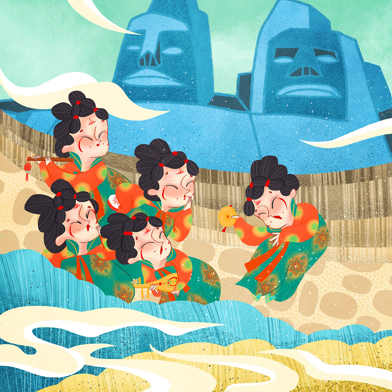 唐宫小姐姐&炎黄二帝相