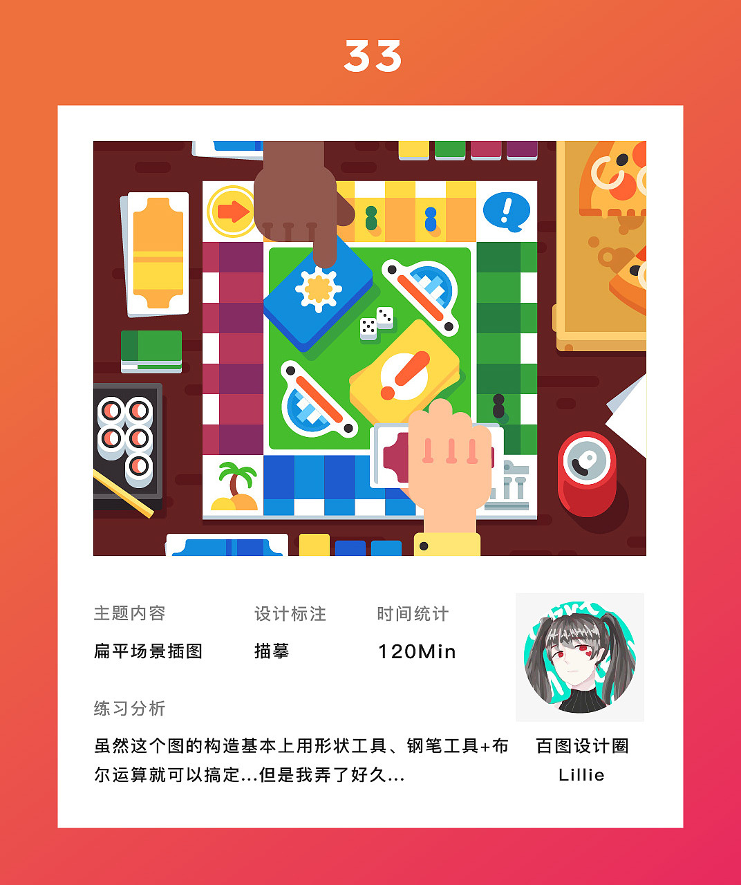 图形创意之插画练习-临摹篇（图ZMTQxNjAyOTI4） - 创作习作 - 站酷设计师Liiiiillie原创素材 - 站酷ZCOOL
