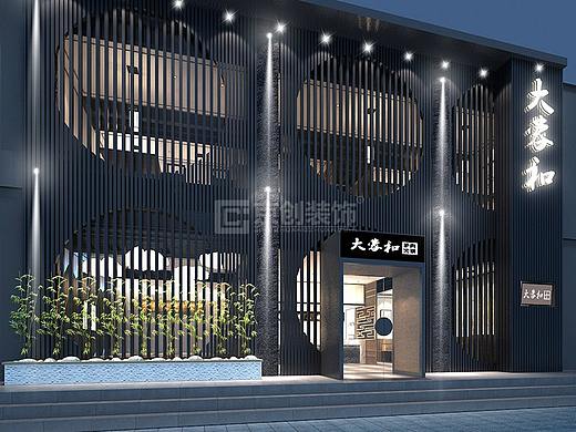 郑州火锅店装修设计案例-大蓉和火锅店设计效果图