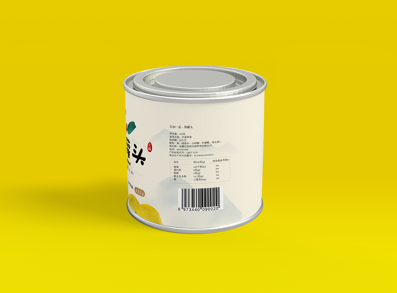 水果罐頭包裝（圖ZMjE5NTAzMzky） - 包裝 - 站酷設(shè)計(jì)師言十設(shè)不二原創(chuàng)素材 - 站酷ZCOOL