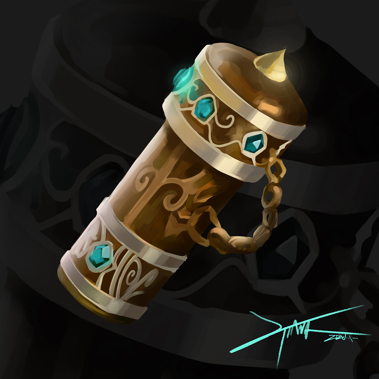 游戏道具练习|插画|概念设定|张力怪 - 临摹作品 - 站酷 (zcool)