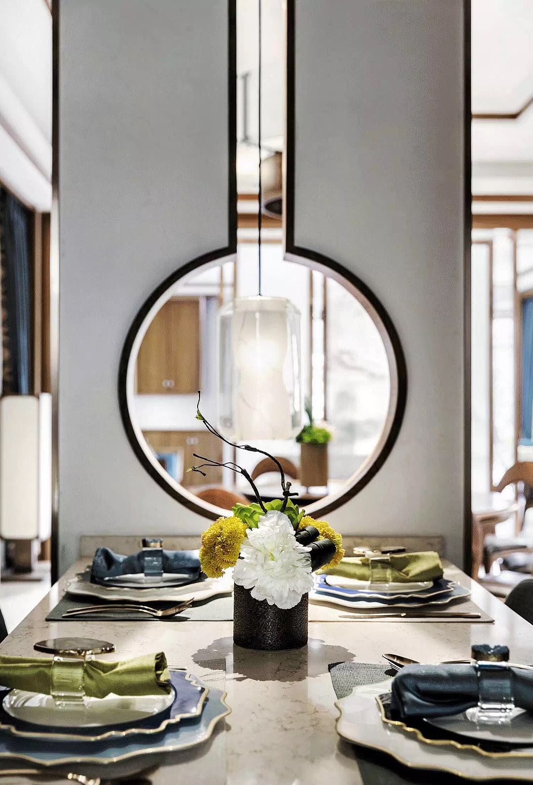 淄博臻品装饰公司的小编最近爱上了各种圆形设计！