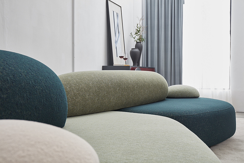 鹅卵石沙发拍摄案例