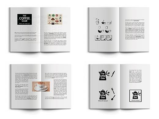 coffee club的排版插页