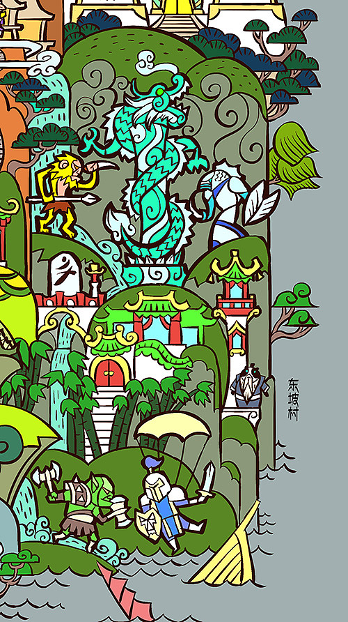 魔兽世界的地图fanart（图ZMTc1NjQ4OTQ4） - 新锐潮流插画 - 站酷设计师breathing2004原创素材 - 站酷ZCOOL