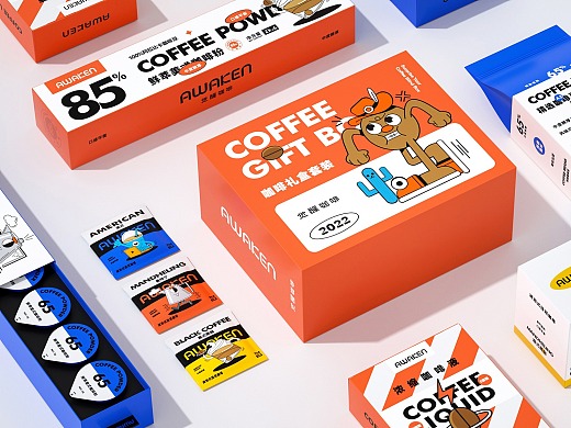 咖啡包装设计丨觉醒咖啡品牌全案