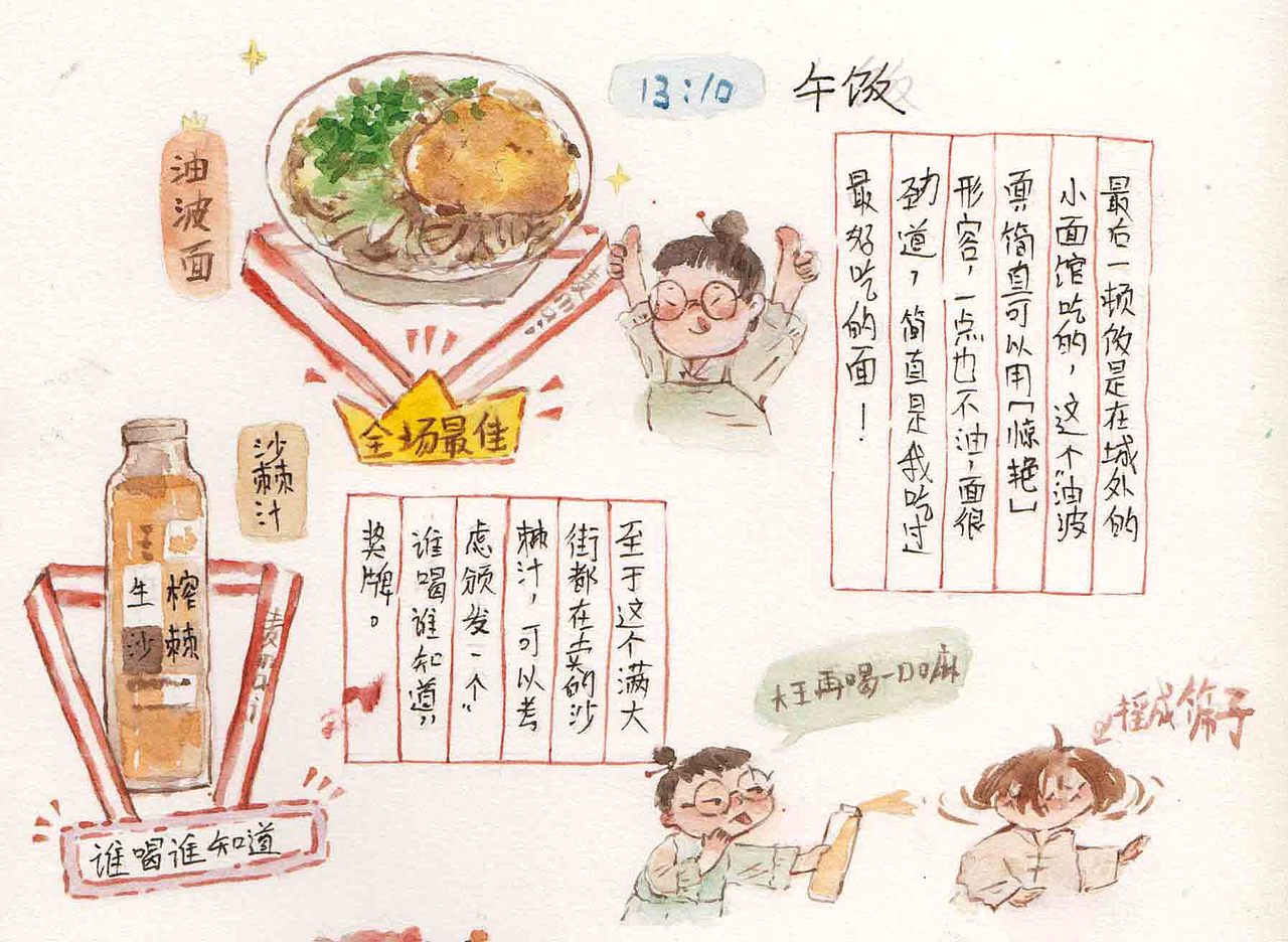 水彩手绘游记之平遥古城