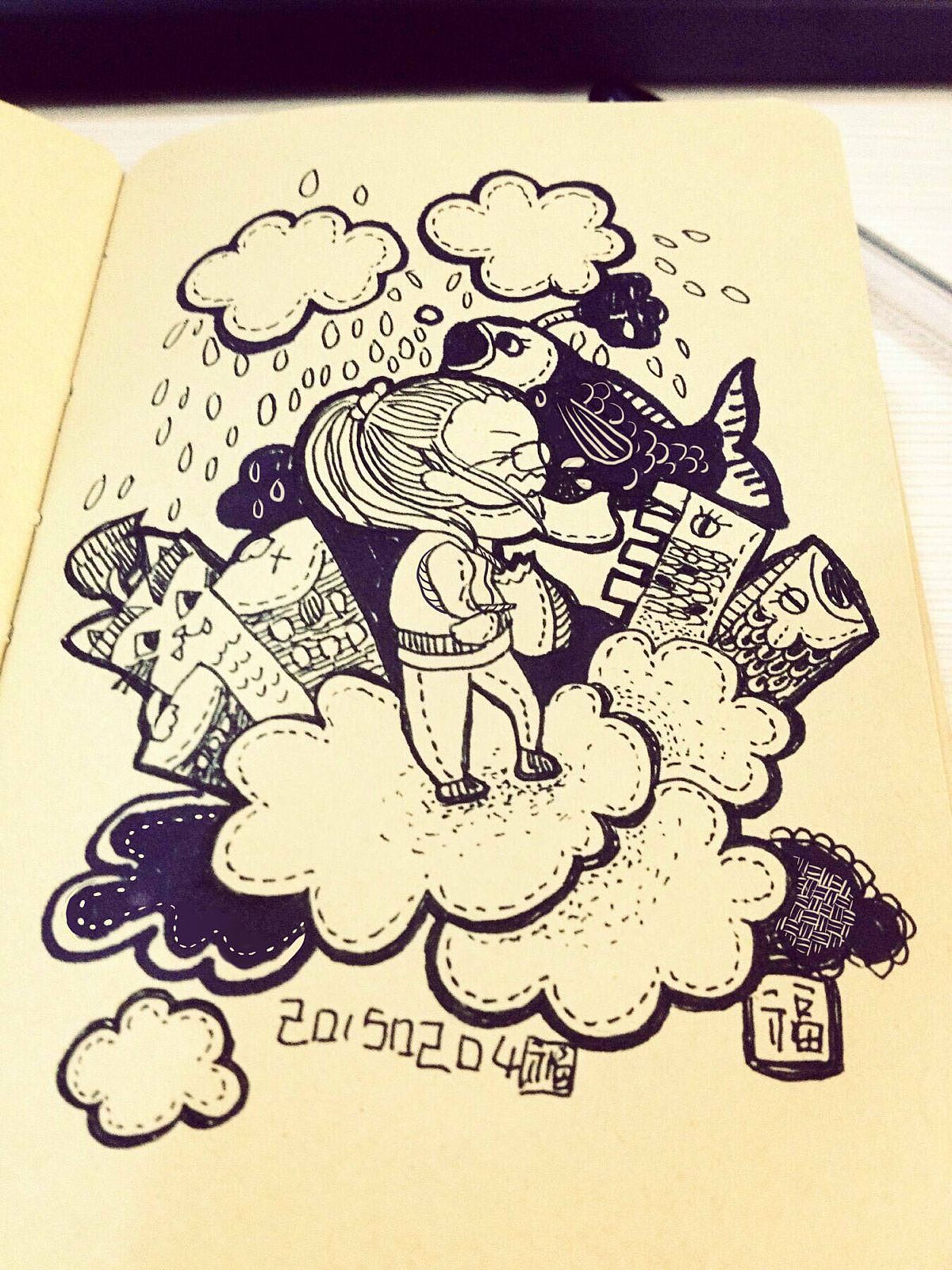 日记（一）（图ZMzQzNDE2MDA=） - 艺术插画 - 站酷设计师Fuuuuuu原创素材 - 站酷ZCOOL