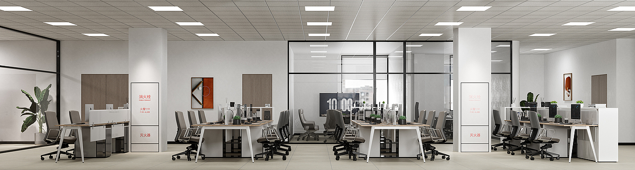 室内效果图制作-工装