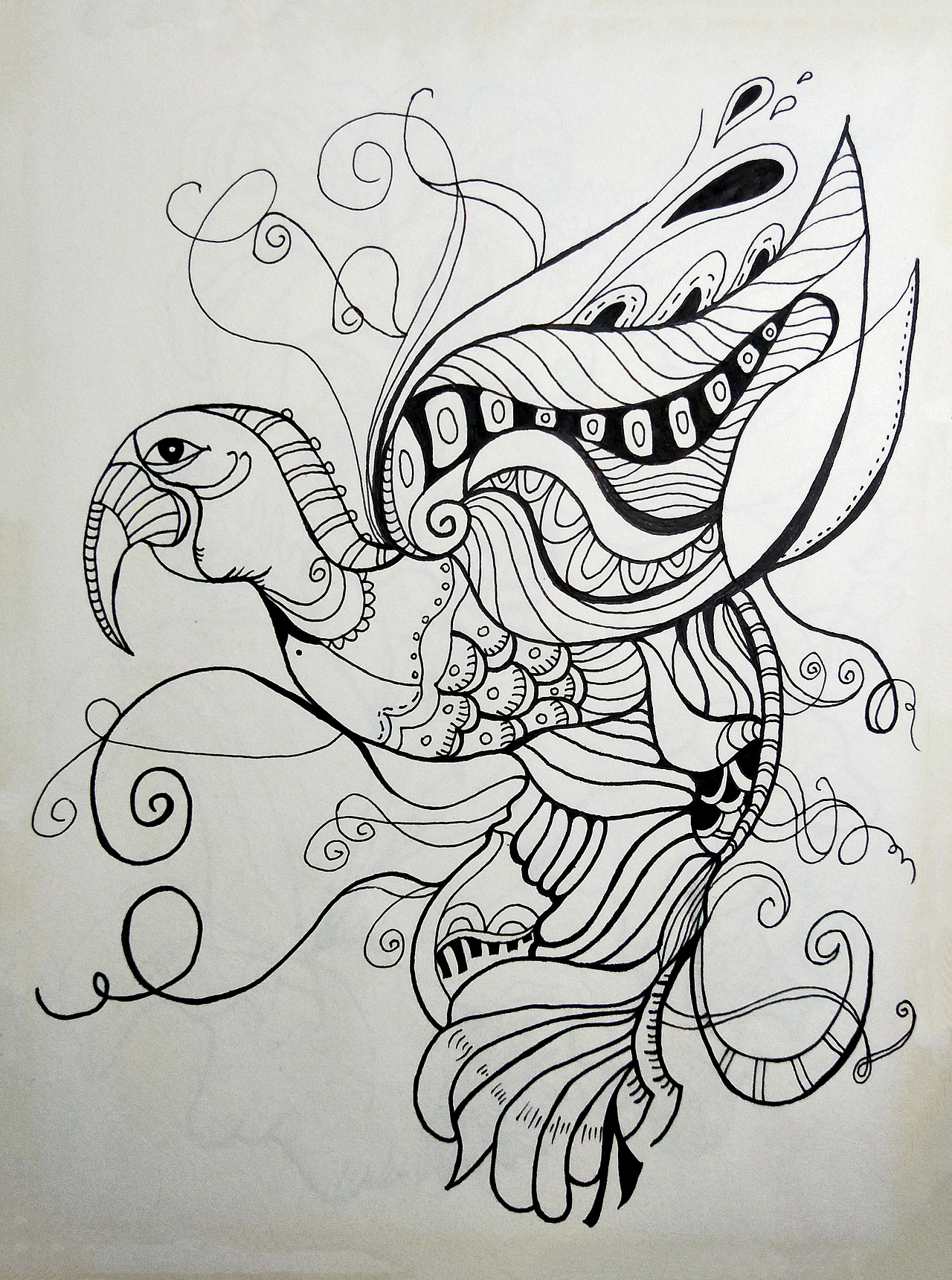 手绘黑白装饰插画（图ZMTI3NTQxNjE2） - 创作习作 - 站酷设计师小惠惠Y原创素材 - 站酷ZCOOL