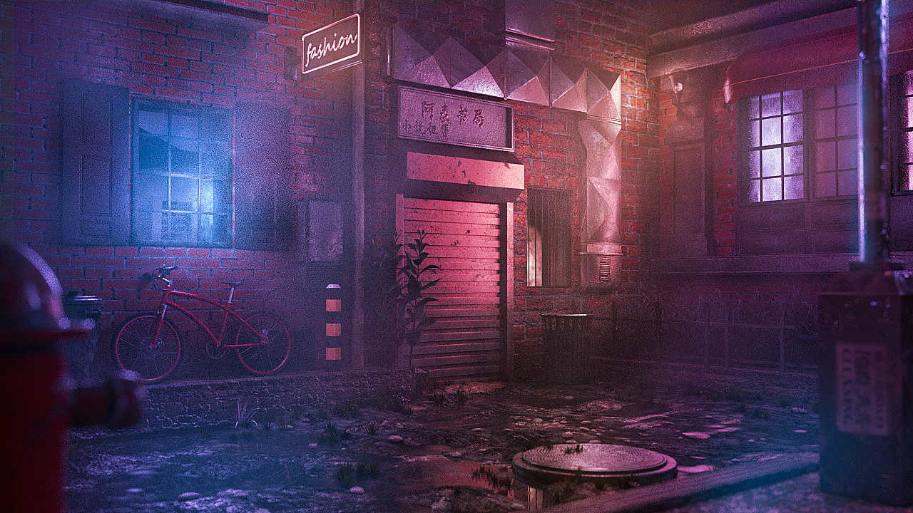 街道场景搭建与渲染